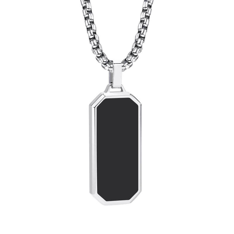 Wholesale Stainless Steel Octagonal Vertical Bar Pendant