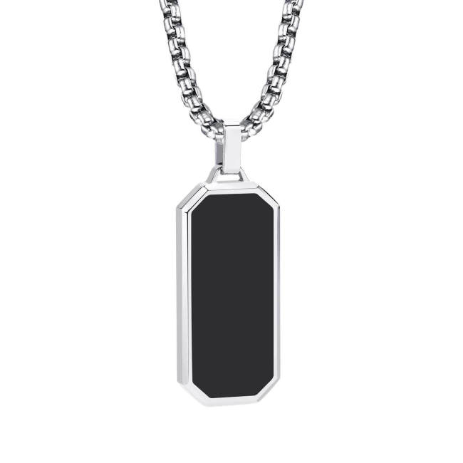 Wholesale Stainless Steel Octagonal Vertical Bar Pendant