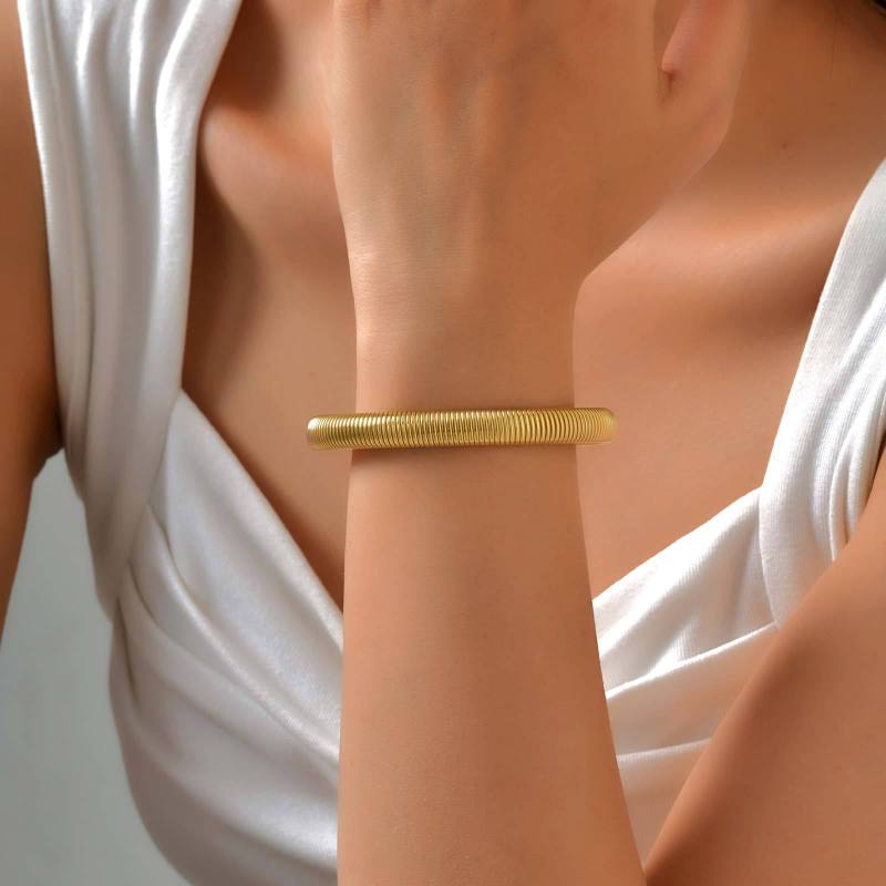 Wholesale Stainless Steel Stretch Open Bangle