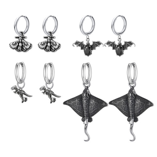 Wholesale Stainless Steel Devilfish Earrings
