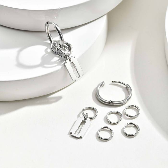 Wholesale Stainless Steel Blade Earrings