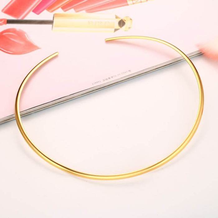 Wholesale Stainless Steel Open Choker Necklace