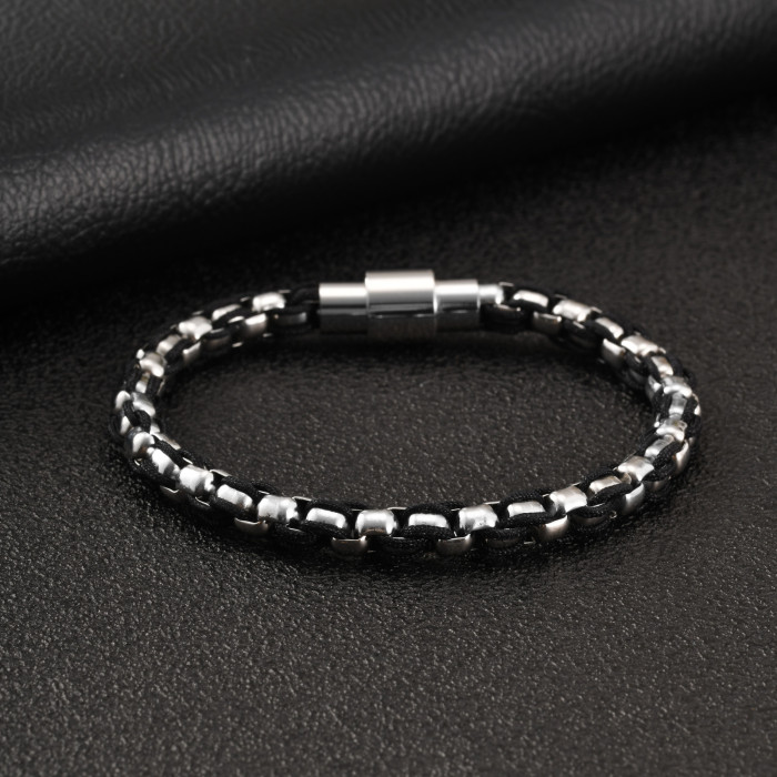 Wholesale Stainless Steel Box Chain Bracelet