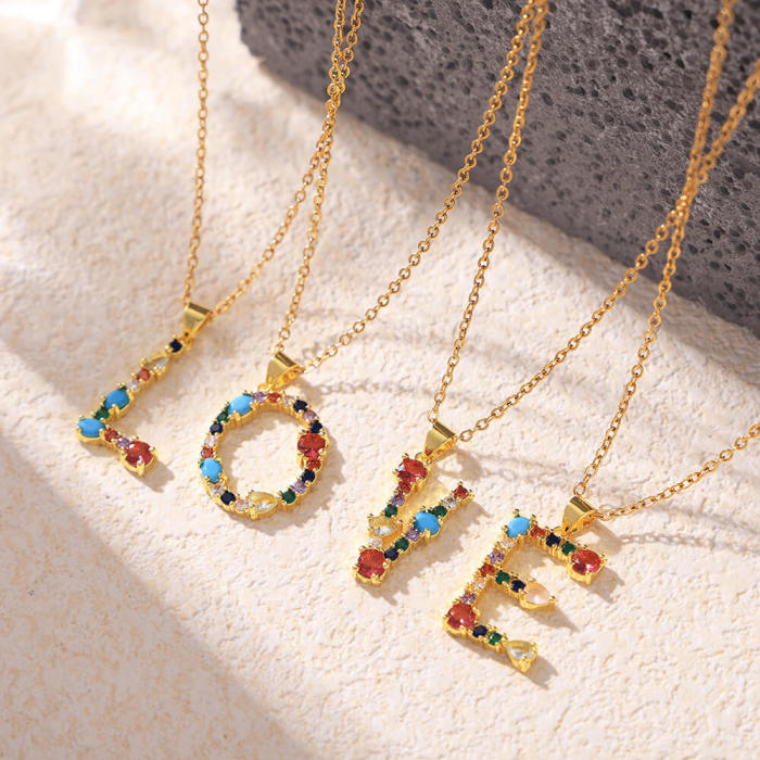 Wholesale Copper Colorful CZ Pendant