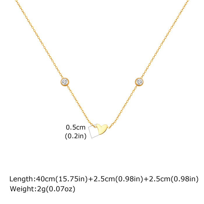Wholesale Stainless Steel Heart Necklaces