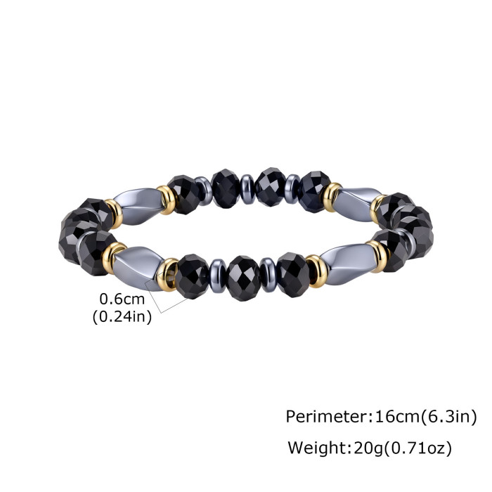Wholesale Natural Hematite Beaded Bracelet