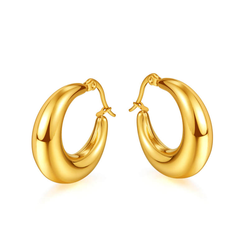 Wholesale Hollow Stainless Steel Earrings