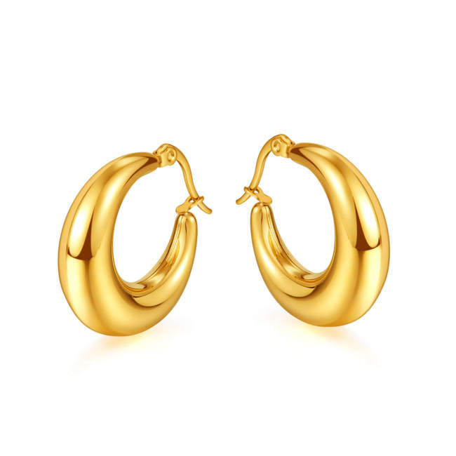Wholesale Hollow Stainless Steel Earrings