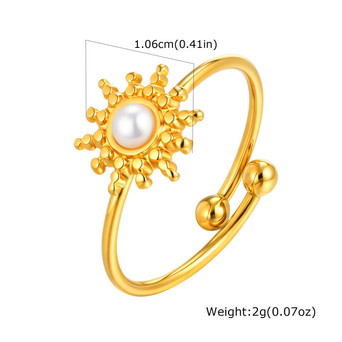 Wholesale Stainless Steel Cat's Eye Open Ring