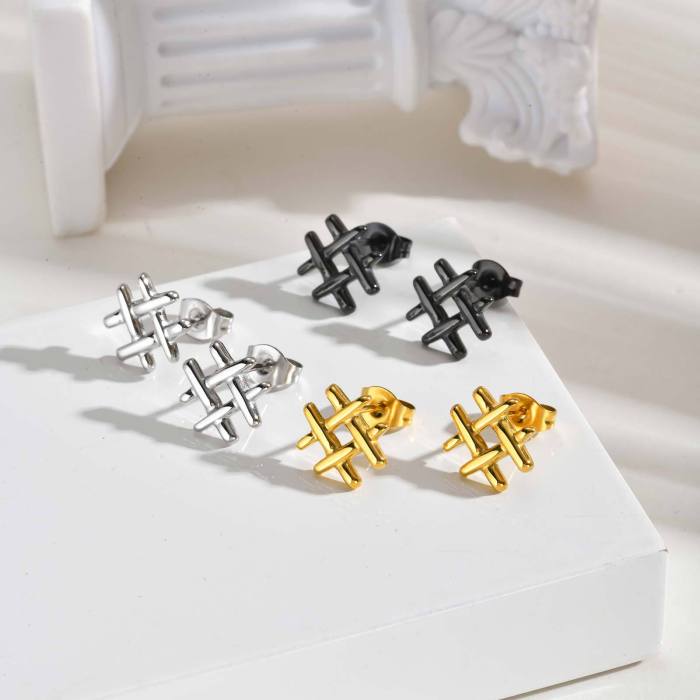 Wholesale Stainless Steel Niche Mini Earrings