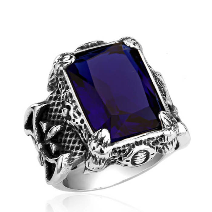 Wholesale Stainless Steel Gemstone Ring