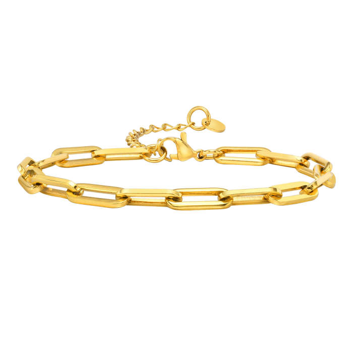 Wholesale Stainless Steel 5MM Paperclip Link Bracelets