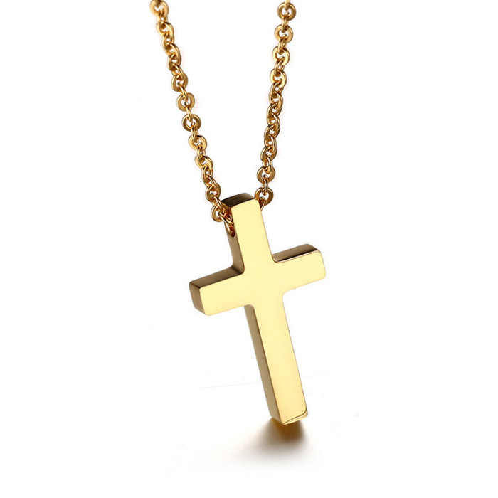 Wholesale Engravable Cross Pendants Stainless Steel Pendant Necklace