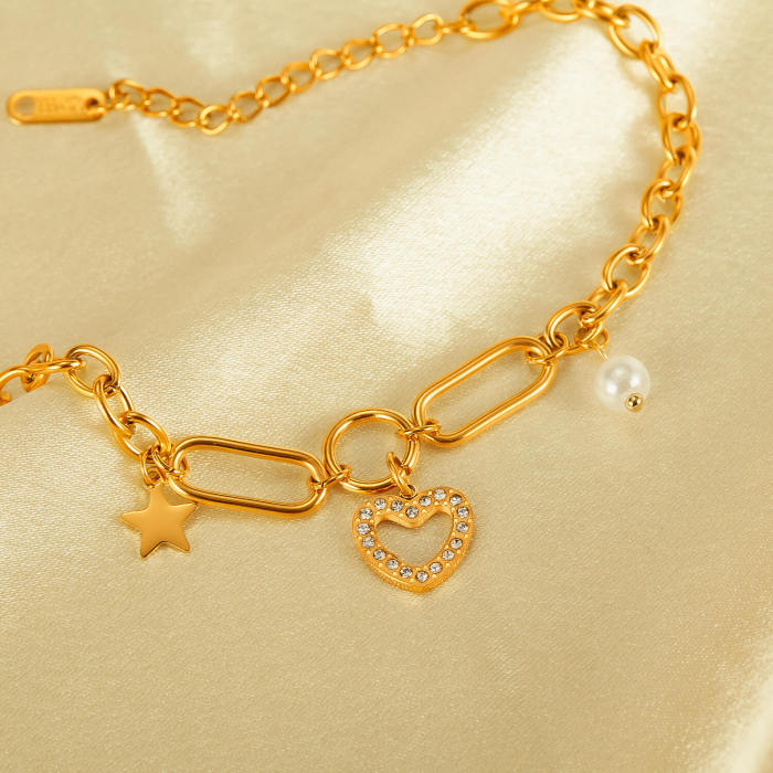 Wholesale Stainless Steel Bracelet with Love