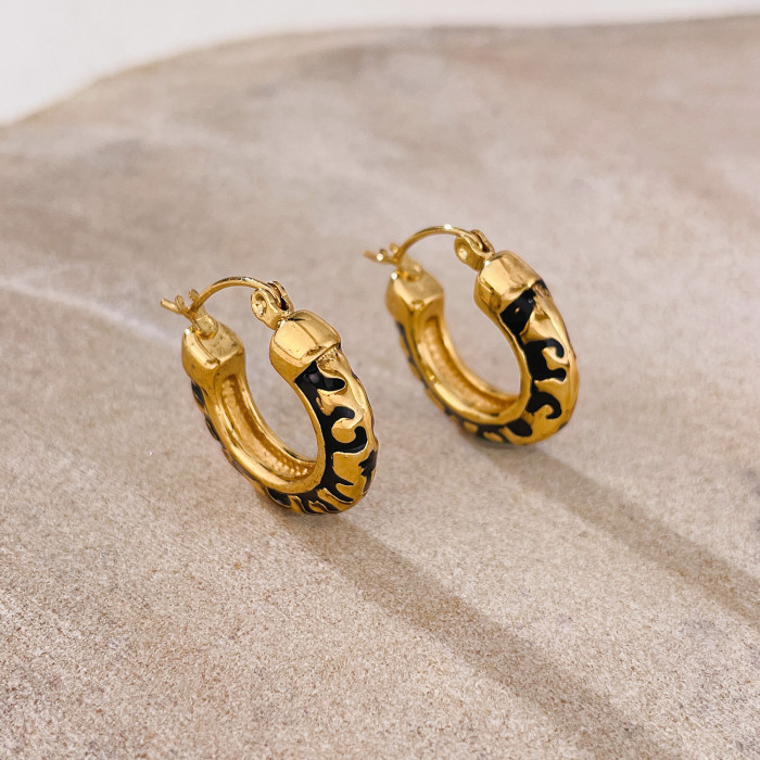 Wholesale Stainless Steel Simple Earrings