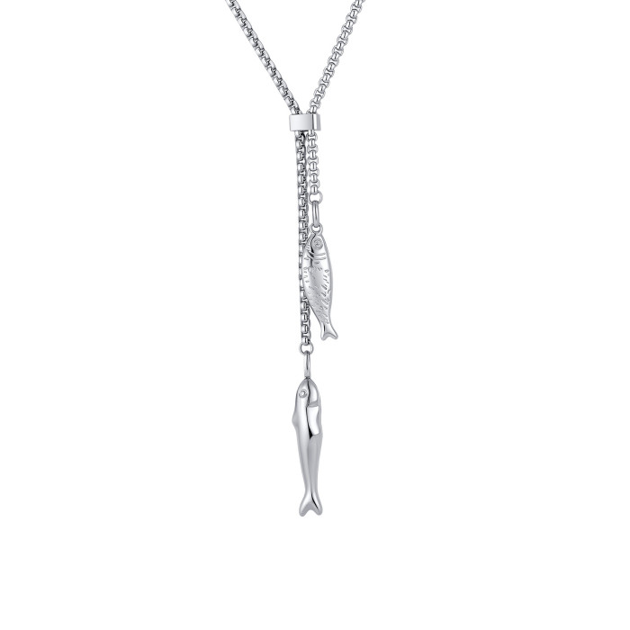 Wholesale Stainless Steel Twin Fish Pendant