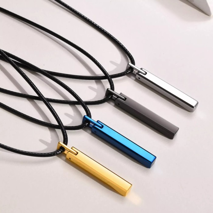 Wholesale Silver Bar Tungsten Pendant