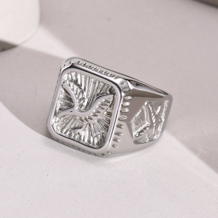 Wholesale Stainless Steel Fashion Eagle Ring