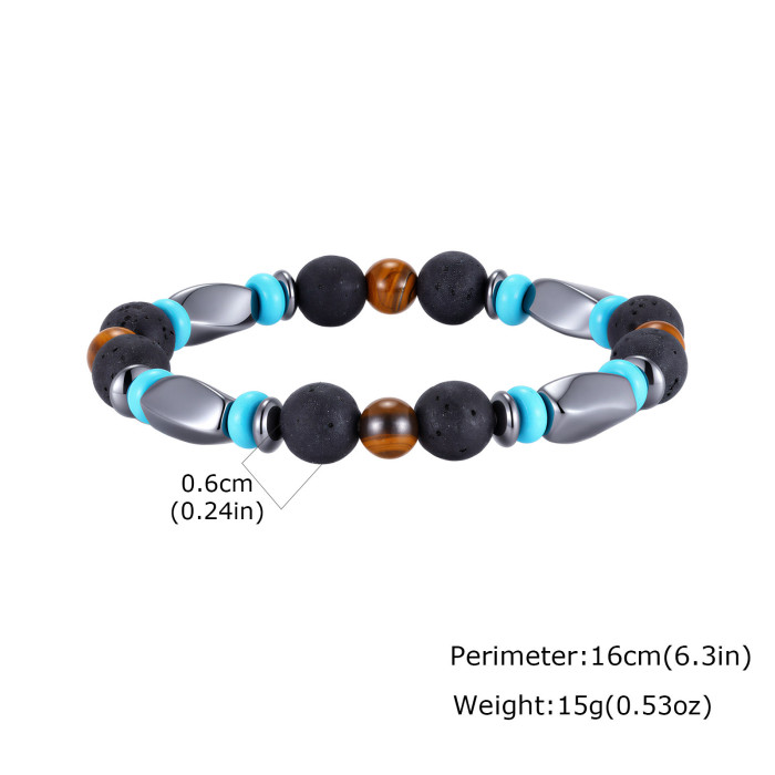 Wholesale Natural Hematite Beaded Bracelet