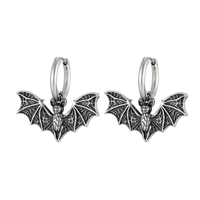 Wholesale Stainless Steel Gothic Vampire Earrings