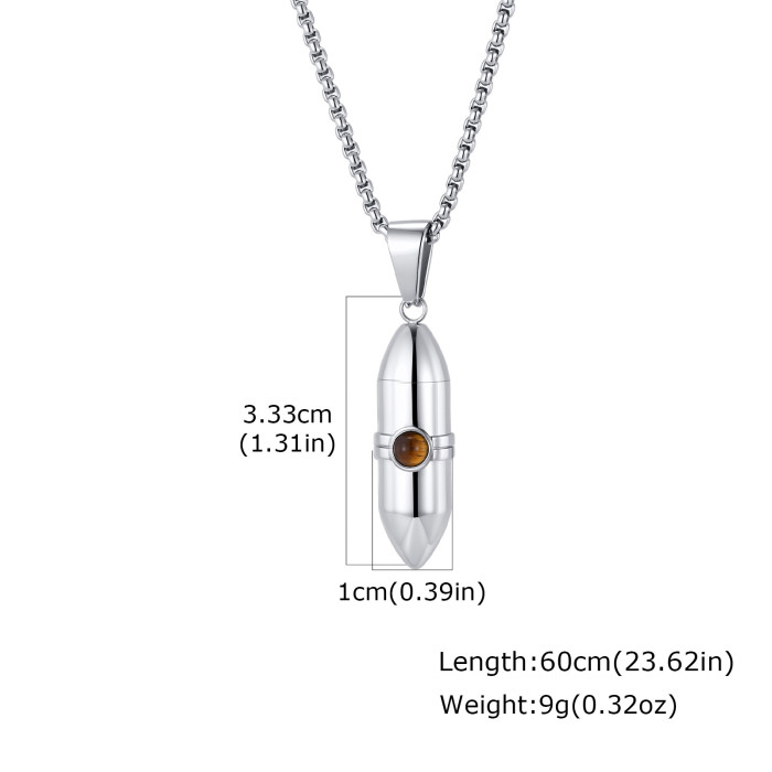 Wholesale Stainless Steel Bullet Urn Necklace