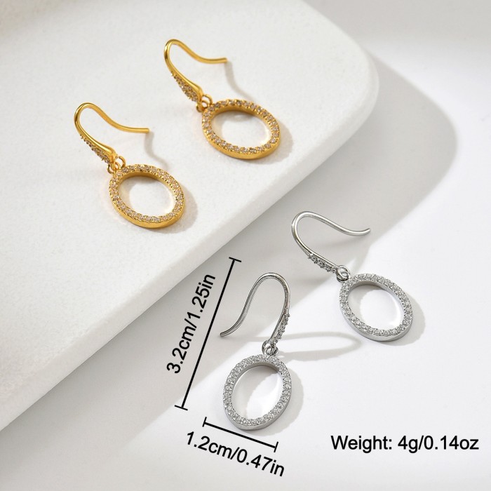 Wholesale Stainless Steel Oval Hoop Earrings