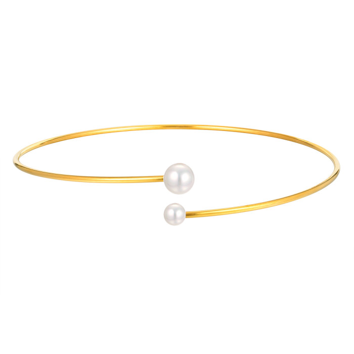 Wholesale Stainless Steel Wire Pearl Collar
