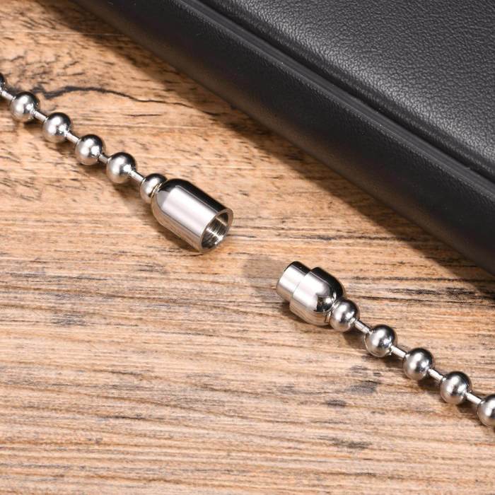 Wholesale Stainless Steel Mens Ball Bead Chain Bracelet