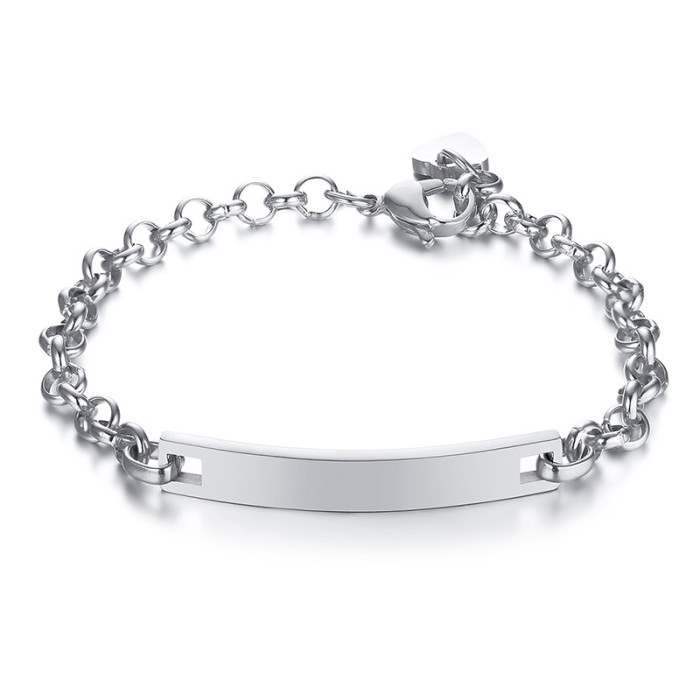 Wholesale Stainless Steel Custom ID Bar Multiple Colour Bracelet
