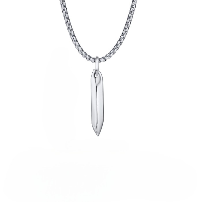 Wholesale Stainless Steel Rice Grain Pendant for Men