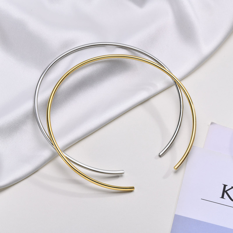 Wholesale Stainless Steel Open Choker Necklace