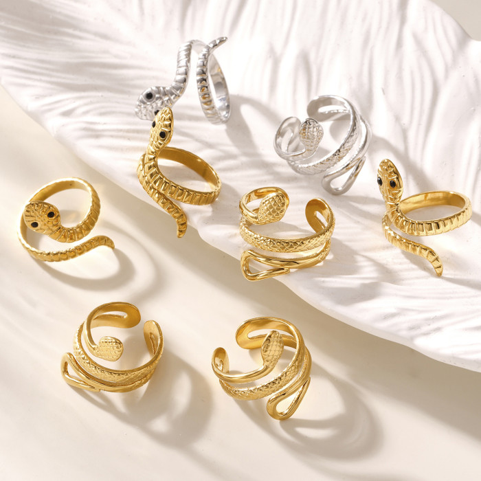 Wholesale Stainless Steel Snake Ring for Women