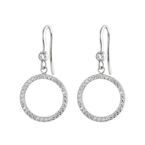 Wholesale Stainless Steel Circle Drop Earrings
