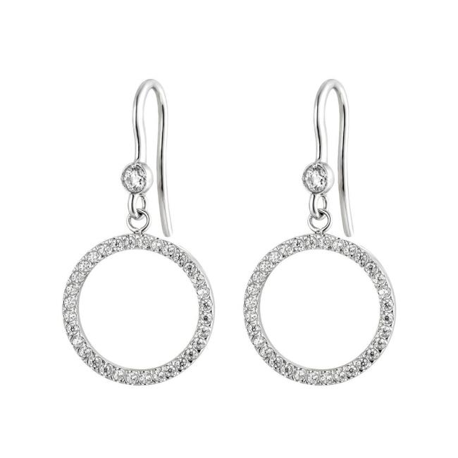 Wholesale Stainless Steel Circle Drop Earrings