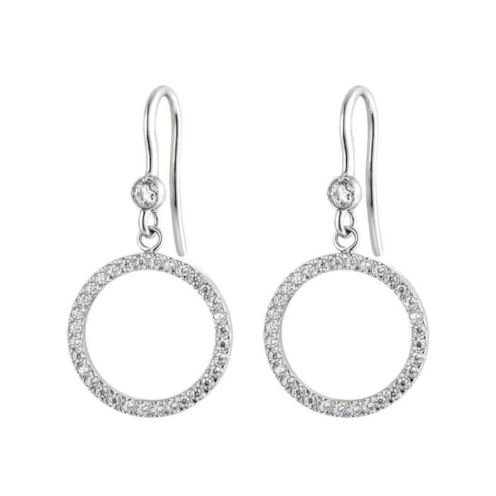 Wholesale Stainless Steel Circle Drop Earrings
