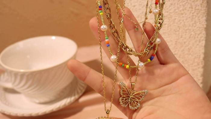 Wholesale Stainless Steel Stack Necklace