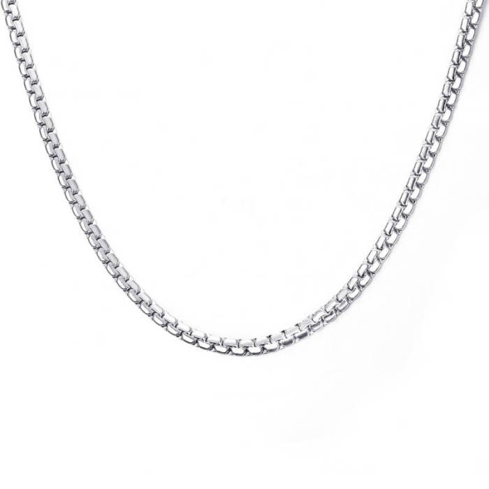 Wholesale Stainless Steel Men's Box Chain Necklace