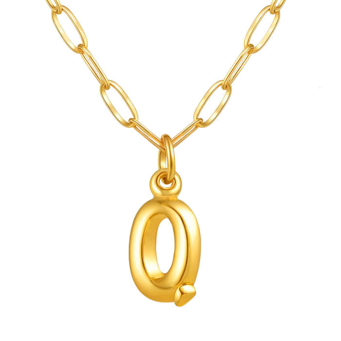 Wholesale Stainless Steel Monogram Necklace