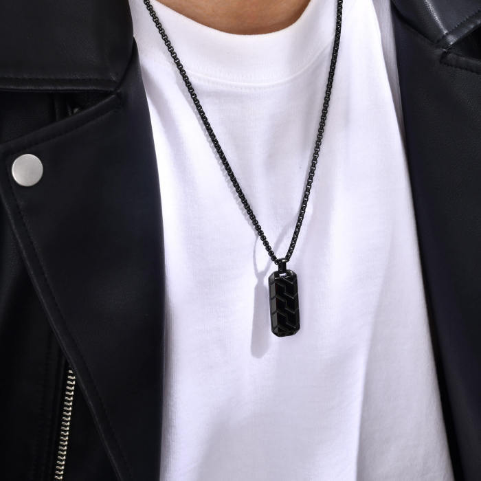 Wholesale Stainless Steel Tire Pattern Pendant