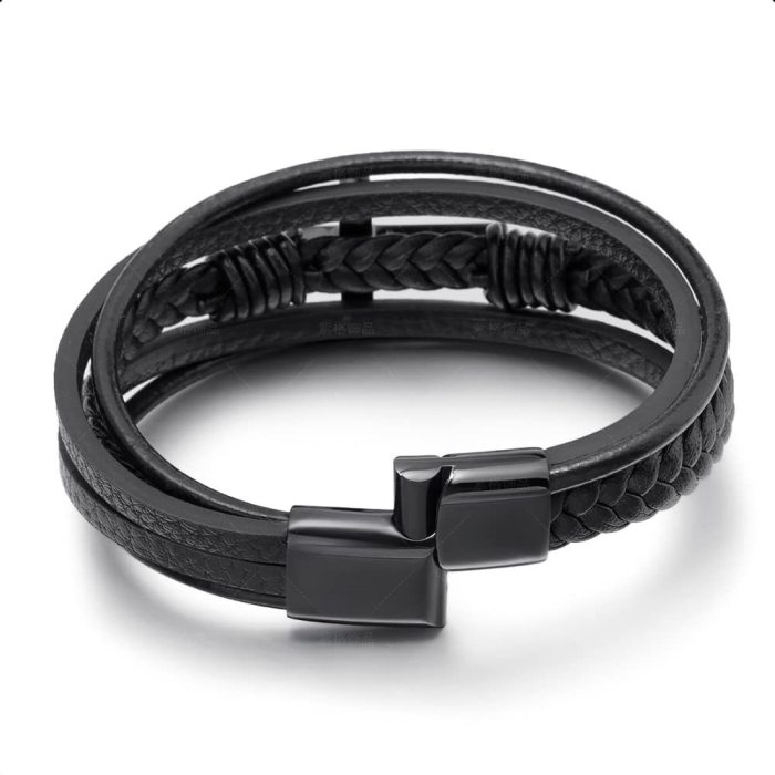 Wholesale Leather Bracelet with Cross