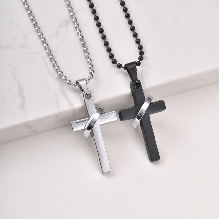 Wholesale Stainless Steel Interlocking Cross Pendant