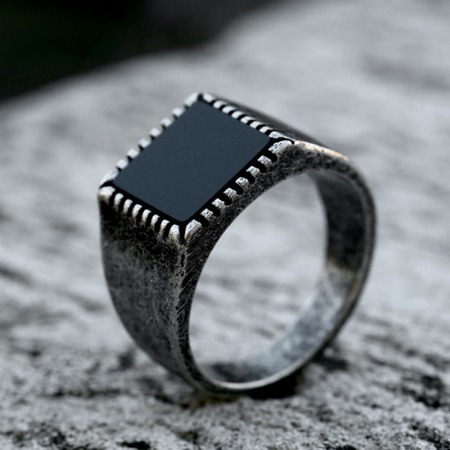 Wholesale Stainless Steel Vintage Men's Ring