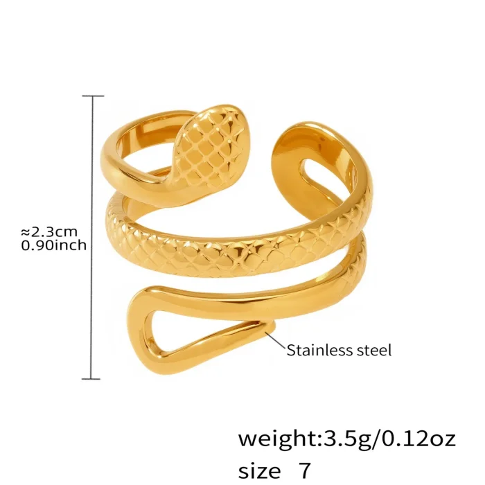 Wholesale Stainless Steel Snake Ring for Women