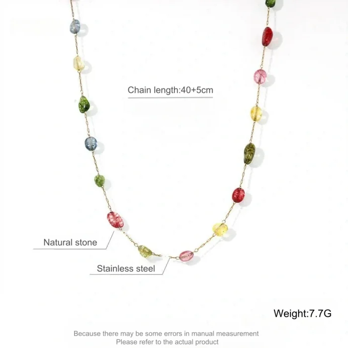 Wholesale Natural Stone Natural Stone Clavicle Malachite Necklace