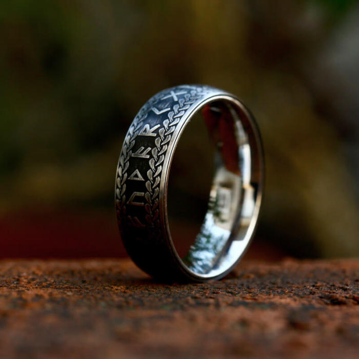 Wholesale Stainless Steel Odin Rune Viking Ring