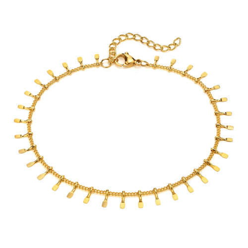 Wholesale Stainless Steel Dainty Fringe Anklet
