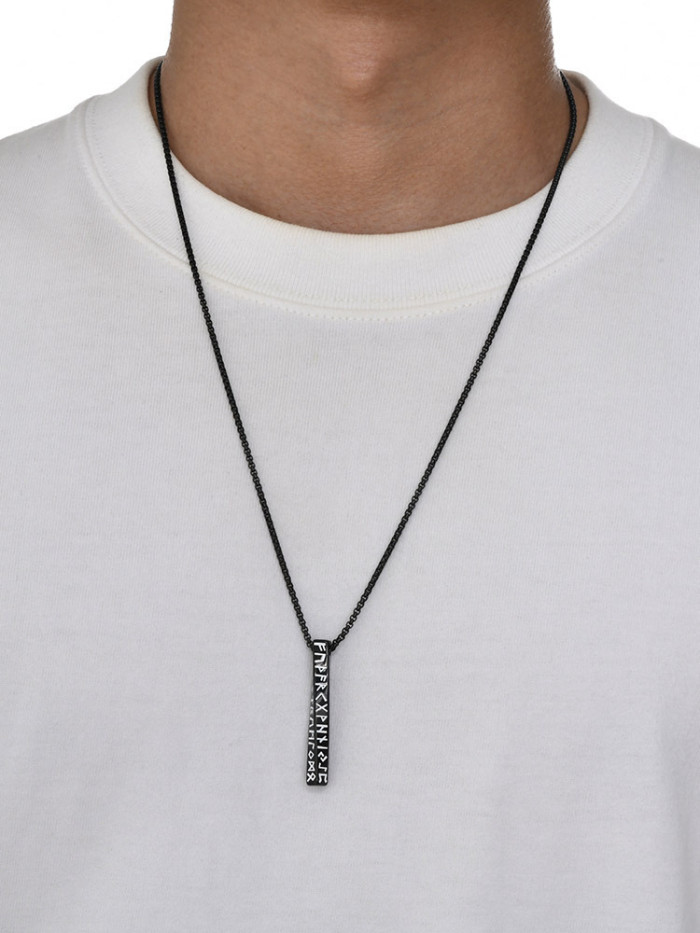Wholesale Stainless Steel Viking Rune Mobius Bar Pendant