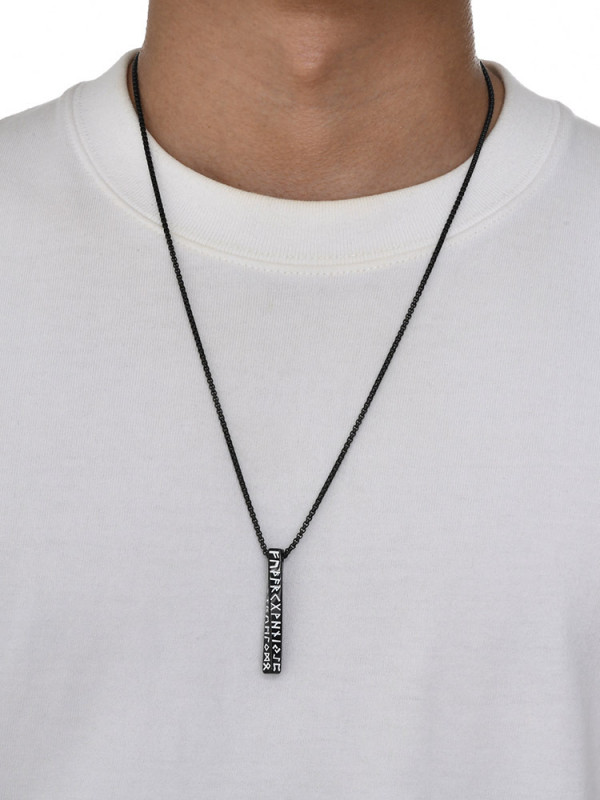 Wholesale Stainless Steel Viking Rune Mobius Bar Pendant