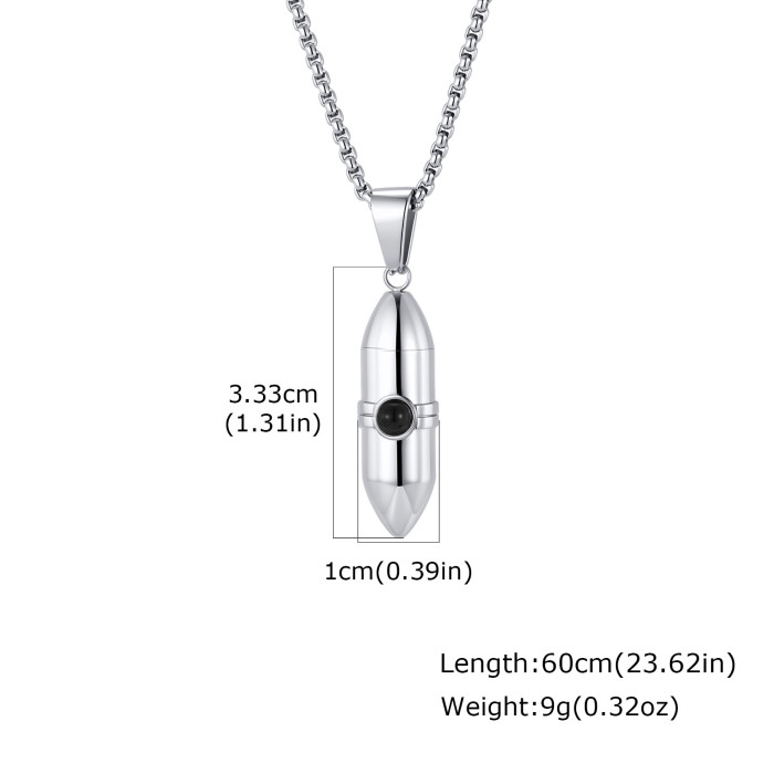 Wholesale Stainless Steel Bullet Urn Necklace