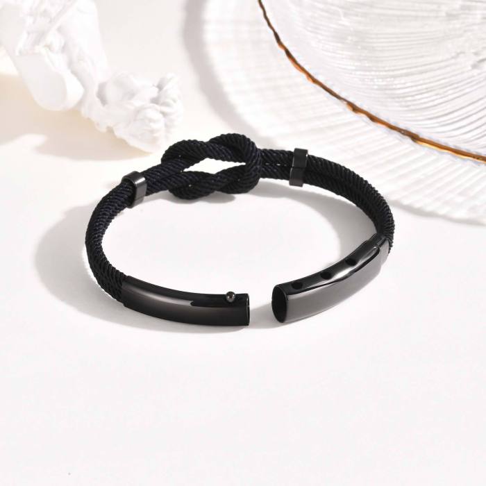 Wholesale Stainless Steel Infinity Cord Bracelet